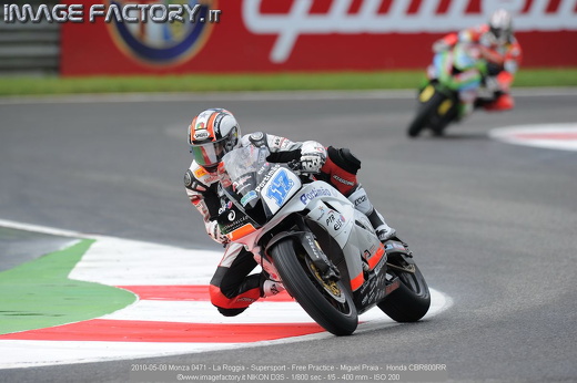 2010-05-08 Monza 0471 - La Roggia - Supersport - Free Practice - Miguel Praia -  Honda CBR600RR